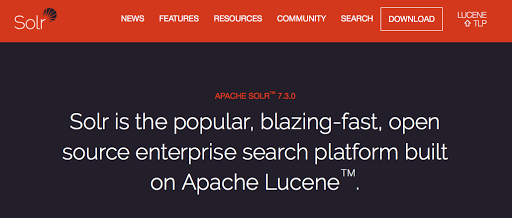 Apache Solr サイトトップページ